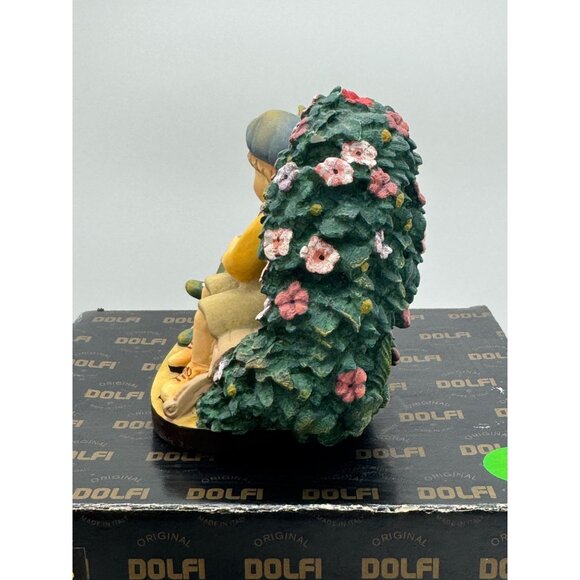 Vintage Dolfi Original Lisi Martin Figurine Boy and Girl on Bench Italy - Picture 4 of 9